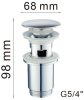 Донный клапан Haiba HB65-3, хром