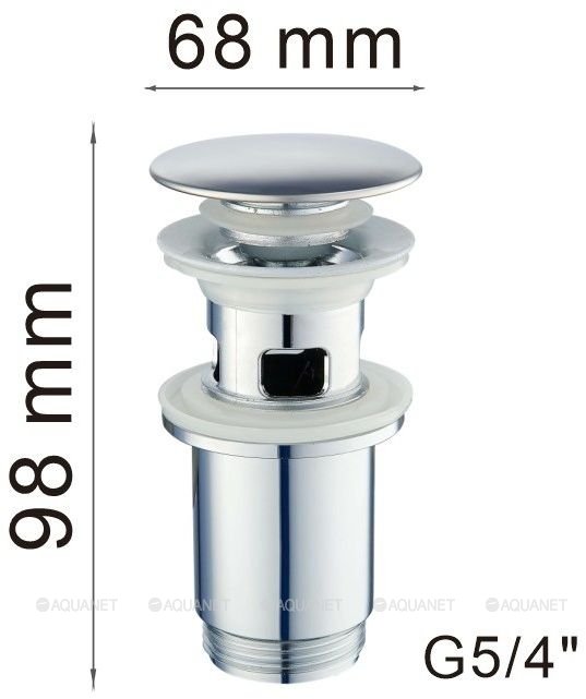 Донный клапан Haiba HB65-3, хром