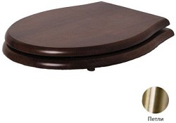 Крышка-сиденье для унитаза Azzurra Jubilaeum/Giunone 1800NM/F noce/br дерево/бронза
