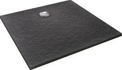 Душевой поддон Jacob Delafon Tolbiac 90x90 E6D327RU-NGM искусственный камень, черный матовый