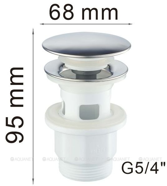 Донный клапан Haiba HB65-4, хром